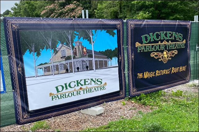 New sign and home for Dickens Parlour Theatre